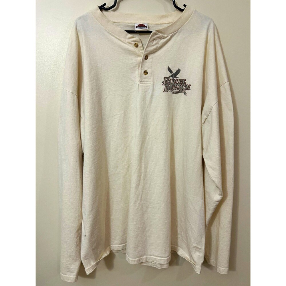 Harley-Davidson Gowanda New York Long Sleeve Henley Shirt 3X-Large